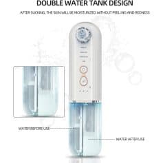 Hydrating skincare device with dual water tank design for optimal hydration, suitable for facial treatments, skin cleansing, and moisture boost, available at Monalisa Store.