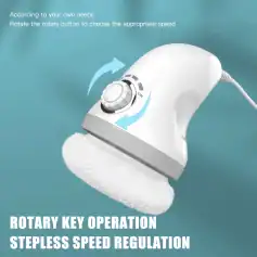 Portable eye care tool with rotary speed control, ideal for stepless adjustment, used in optical and optical store treatments. Ergonomic design for precision eye health management.