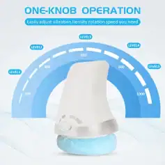 High-tech vibration therapy device with adjustable intensity levels for effective muscle relaxation and pain relief, available at Monalisa Store.