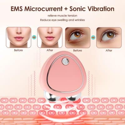 Advanced opt for eye skin tightening and wrinkle reduction. Improve eye contour with EMS microcurrent and sonic vibration technology for youthful, radiant eyes.