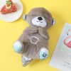Soft plush otter toy with musical sound, perfect for kids’ comfort and entertainment, designed with a cuddly texture and charming details for children's play and sleep.