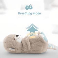 Soft, plush otter plush toy with breathing features for relaxation and comfort, designed for children and adults to promote calmness and reduce stress.