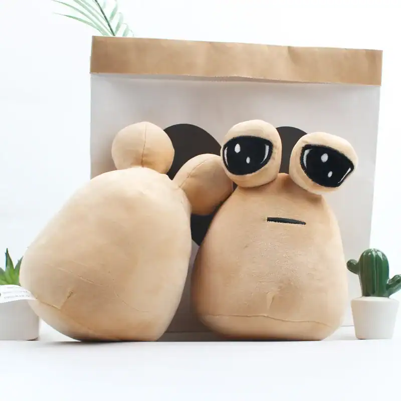 Adorable plush doll featuring large black eyes, perfect for kids and collectors, available at Monalisa Store for unique gifts and home decor.