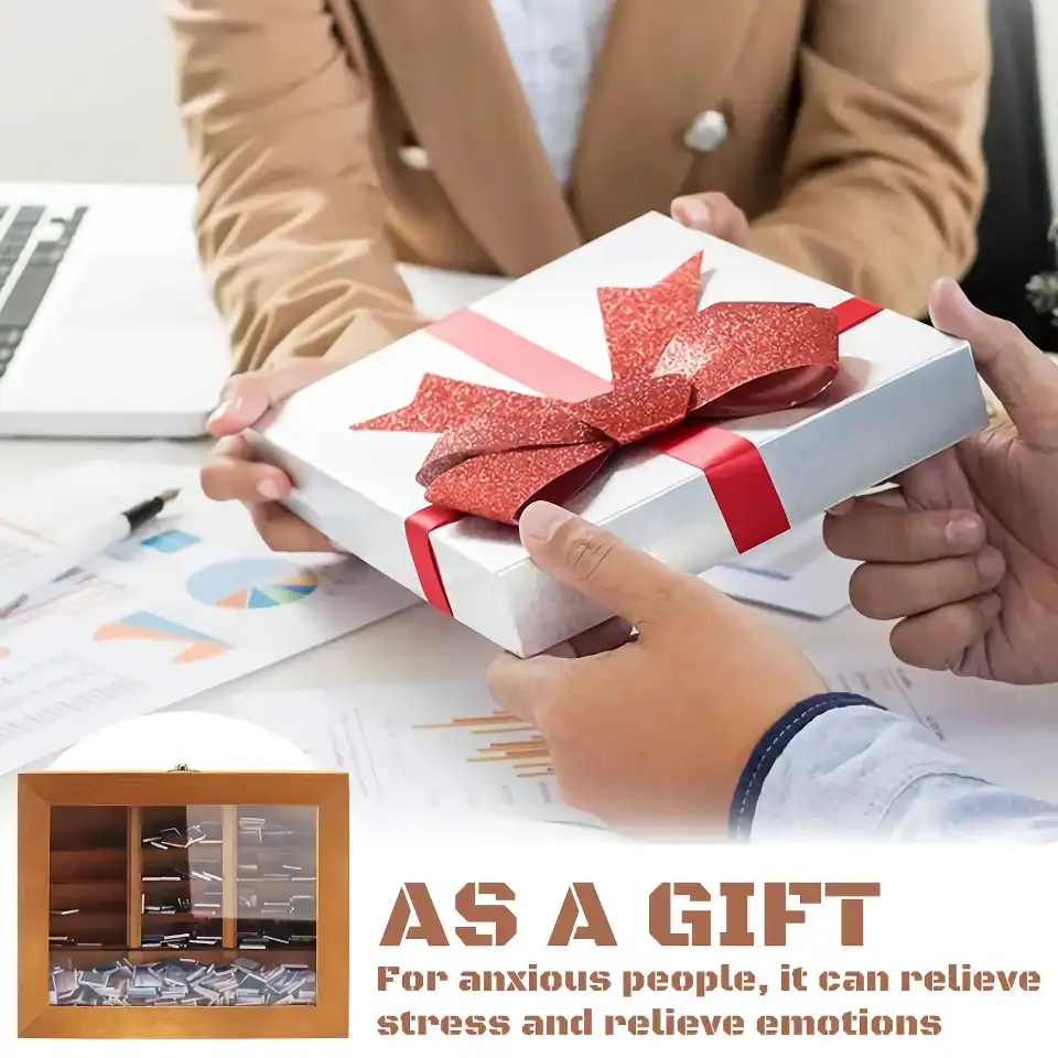 Beautifully wrapped gift box with a red ribbon and bow, highlighting the store's focus on thoughtful gifting and customer service for opt and wellness products.