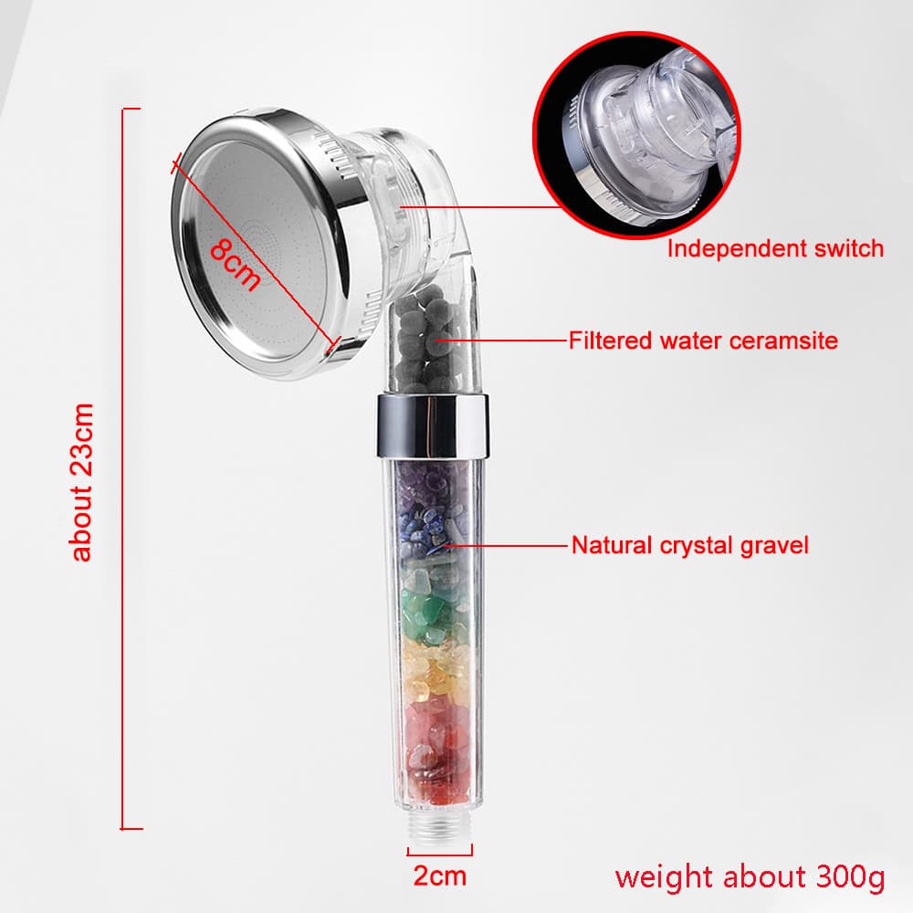7 Chakra Crystal Gravels SPA Shower Head - Image 7