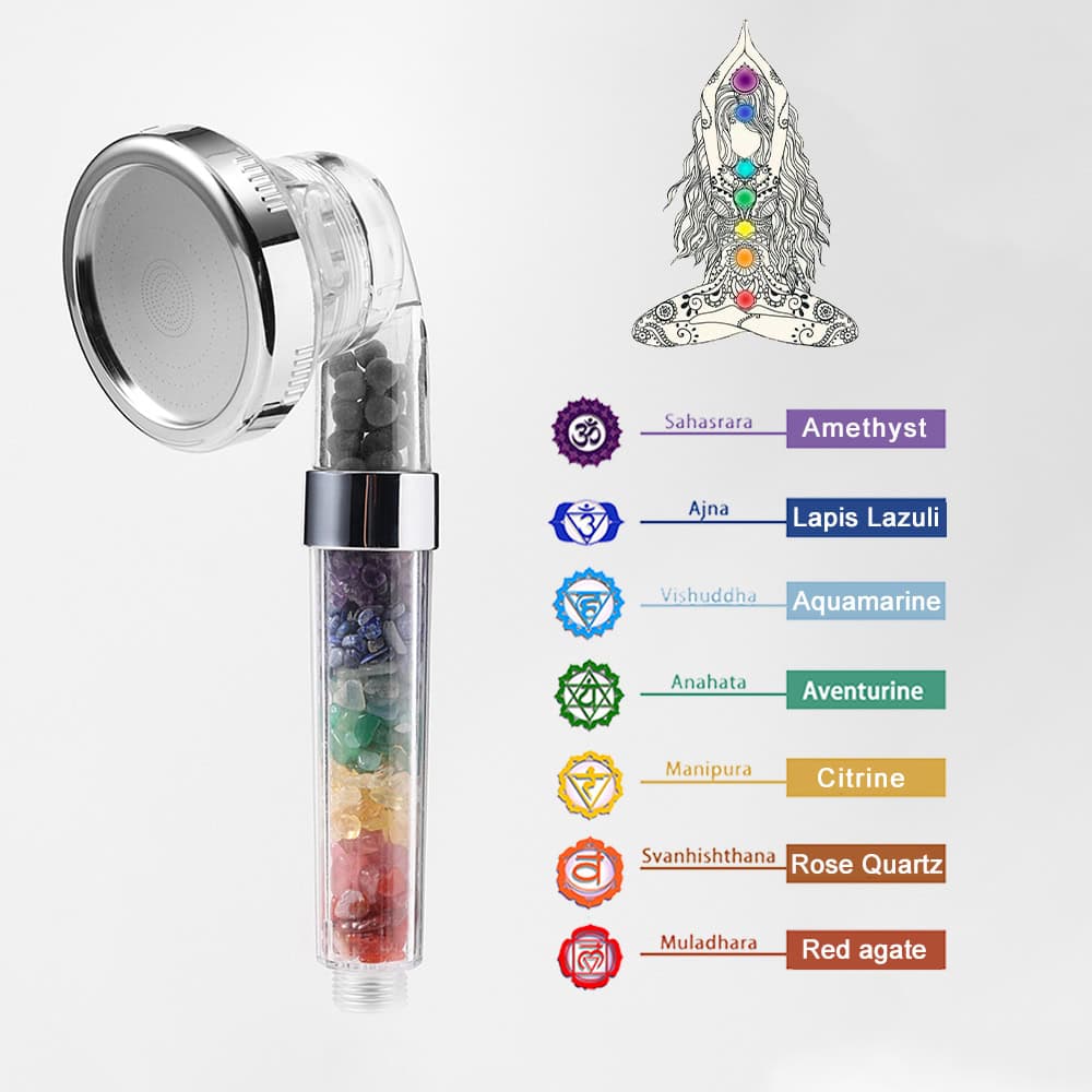 7 Chakra Crystal Gravels SPA Shower Head - Image 2