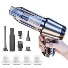 High-Power Handheld Wireless Car Vacuum Cleaner with Dual Suction Modes