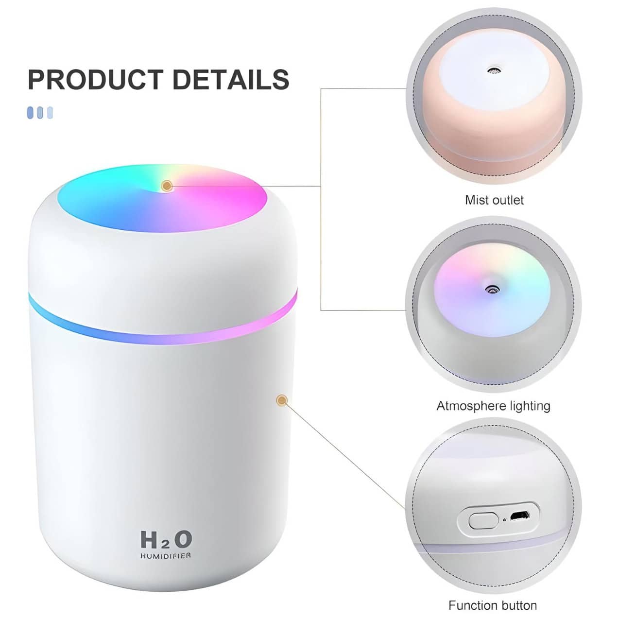 Portable Mini USB Cool Mist Humidifier - Image 7