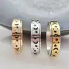 Moon & Star Anti-Stress Spinner Ring