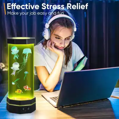 Alternative view of Jellyfish Lava Lamp Color Changing