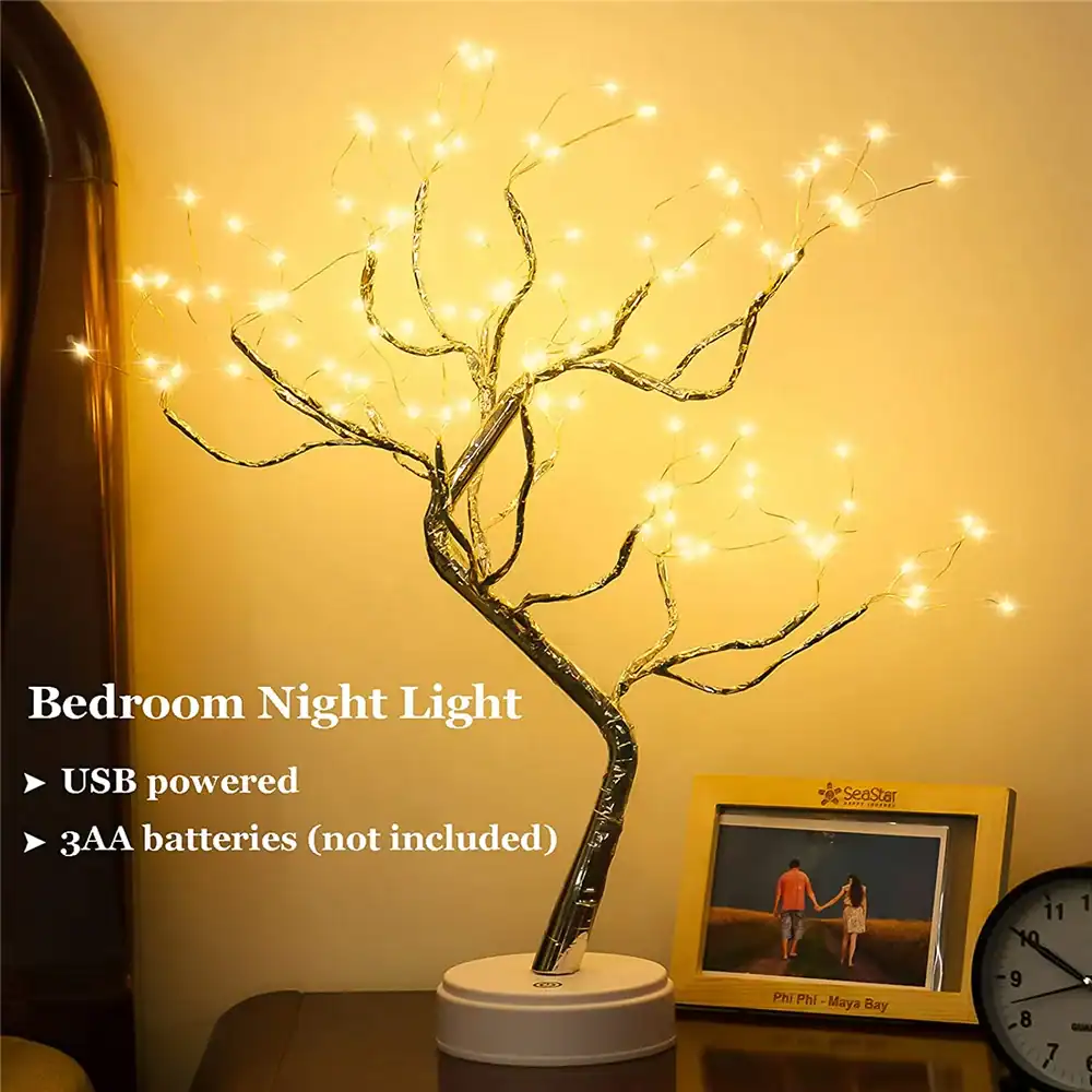 108 LED Fairy Light Spirit Bonsai Tree Night Lamp - Image 4