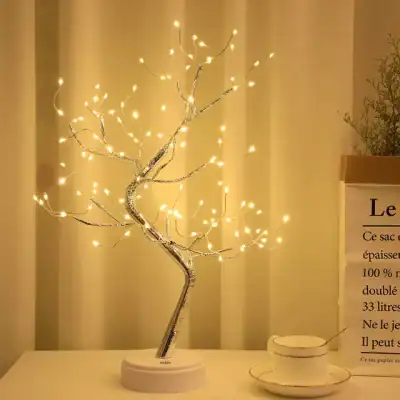 108 LED Fairy Light Spirit Bonsai Tree Night Lamp