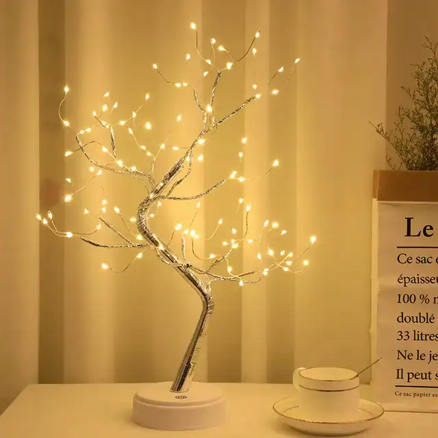 108 LED Fairy Light Spirit Bonsai Tree Night Lamp