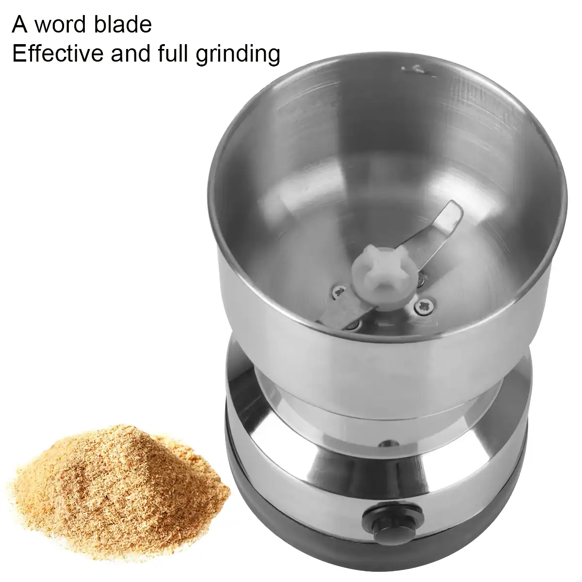 Electric Coffee and Spice Grinder - Multifunctional Kitchen Machine for Nuts, Beans, and Grains - Image 4