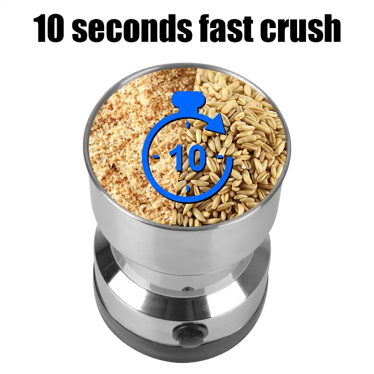 Electric Coffee and Spice Grinder - Multifunctional Kitchen Machine for Nuts, Beans, and Grains - Image 6