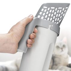 Multi-Functional Cat Litter Scoop with Integrated Waste Container and Refill Bags