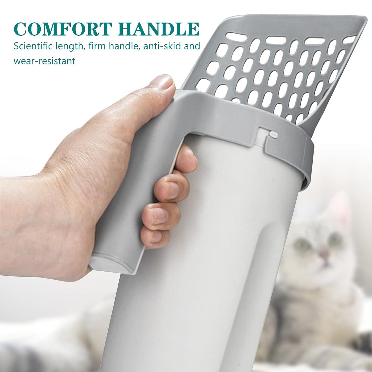 Multi-Functional Cat Litter Scoop with Integrated Waste Container and Refill Bags - Image 4