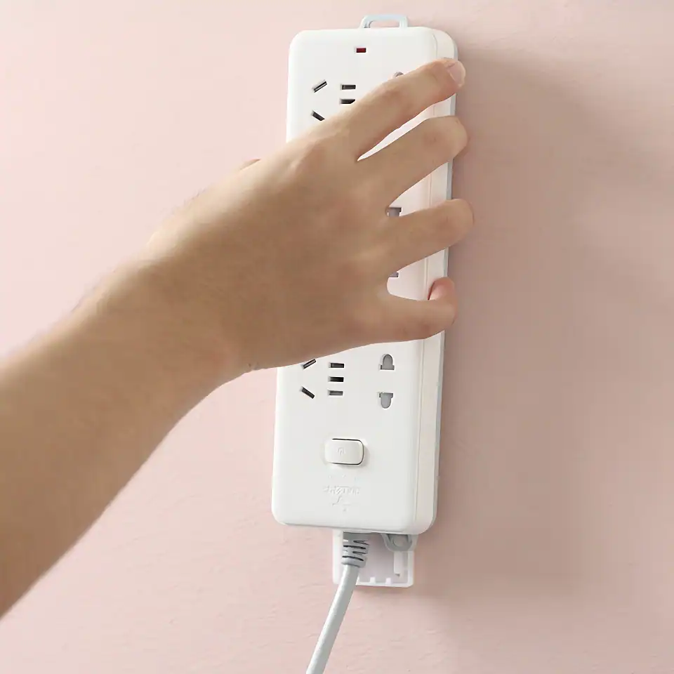Seamless Wall-Mounted Power Strip and Cable Organizer - Image 8