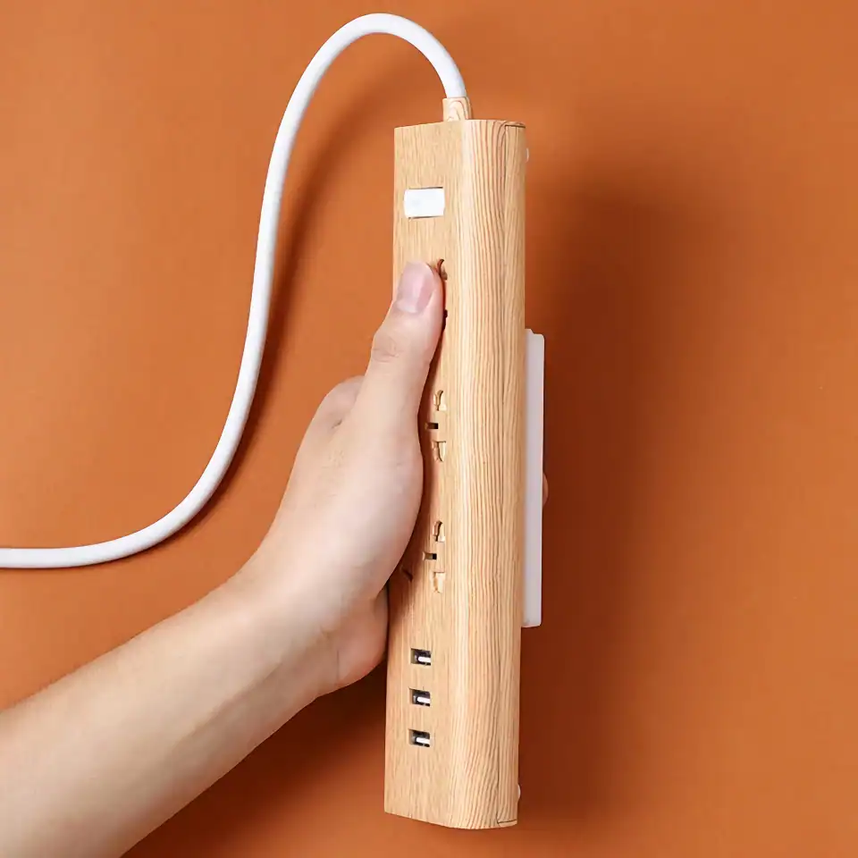 Seamless Wall-Mounted Power Strip and Cable Organizer - Image 6