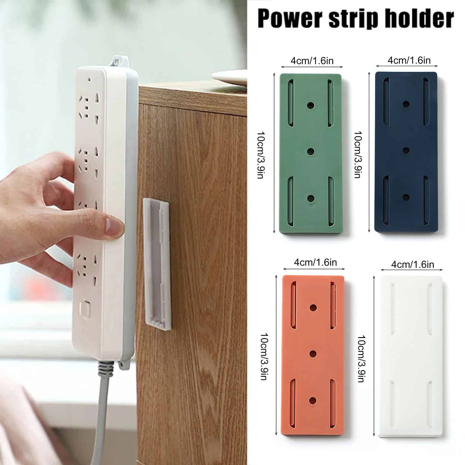 Seamless Wall-Mounted Power Strip and Cable Organizer - Image 3