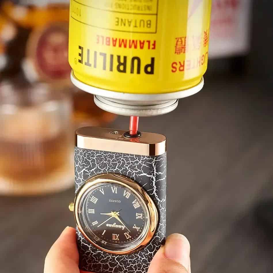 Dual Flame Metal Lighter with Crocodile Head Design - Image 7