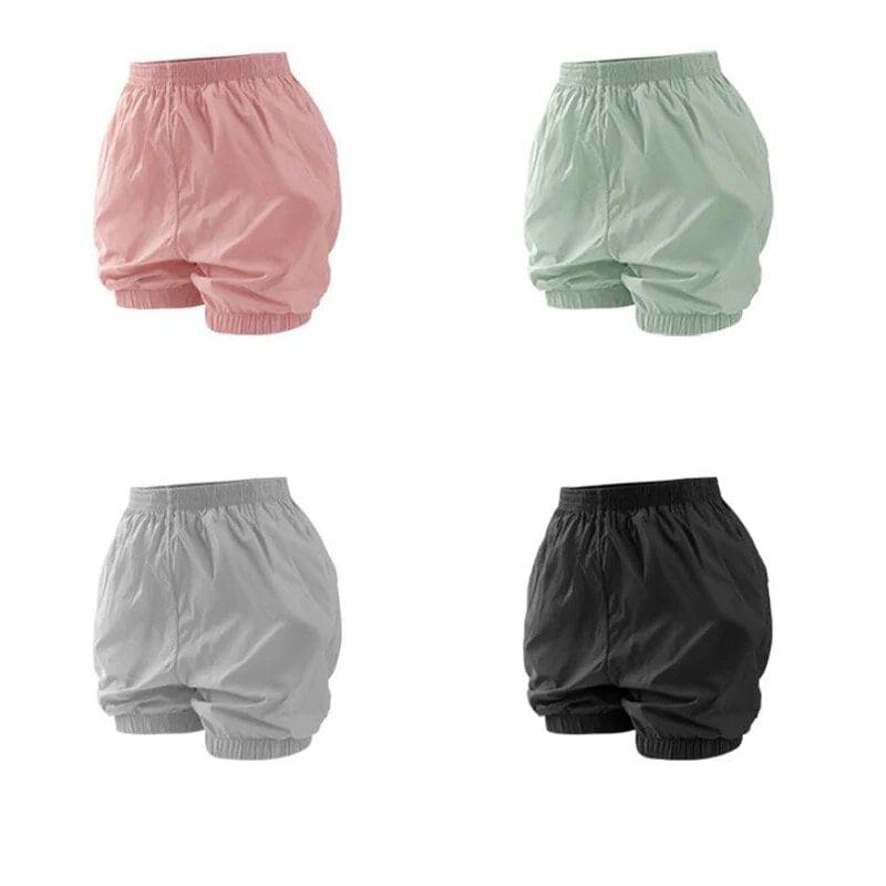 Comfortable and stylish women's pink athletic shorts with elastic waistband, perfect for workouts, casual wear, and lounge at Monalisa Medical Store.