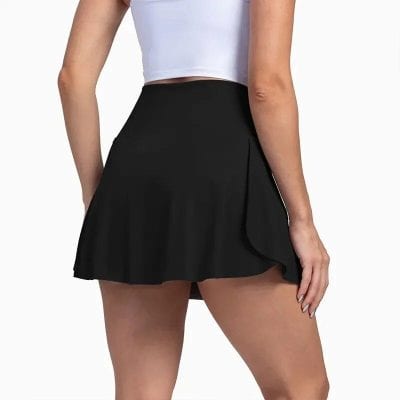 High-quality black women's skirt with pleats, perfect for casual or formal wear, available at Monalisa Store. Elegant and comfortable design for versatile fashion needs.