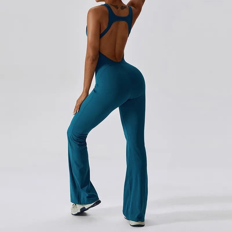 High-quality stylish women's blue jumpsuit for modern fashion. Comfortable fit, trendy design, perfect for casual or athletic wear. Shop now at Monalisa Store for fashionable women's apparel.