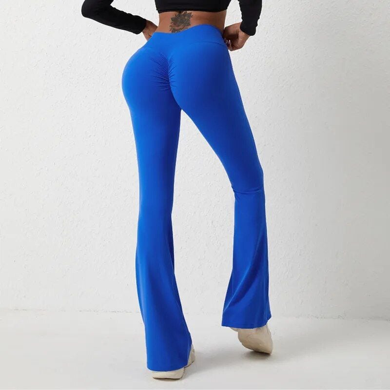 Flared women’s pants, trendy blue fashion pants, stylish flare trousers, casual wear, high-quality women’s clothing, comfortable fitting pants, fashionable flare pants, Women's stylish fashion wear.