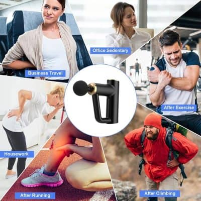 Electromagnetic Massage Gun for Muscle Therapy and Relaxation.