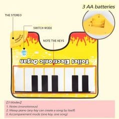 High-quality electronic toy producing relaxing sleep sounds with 3 AA batteries for children. Perfect for promoting peaceful sleep and sensory development in babies and toddlers. Lightweight and child-friendly design.