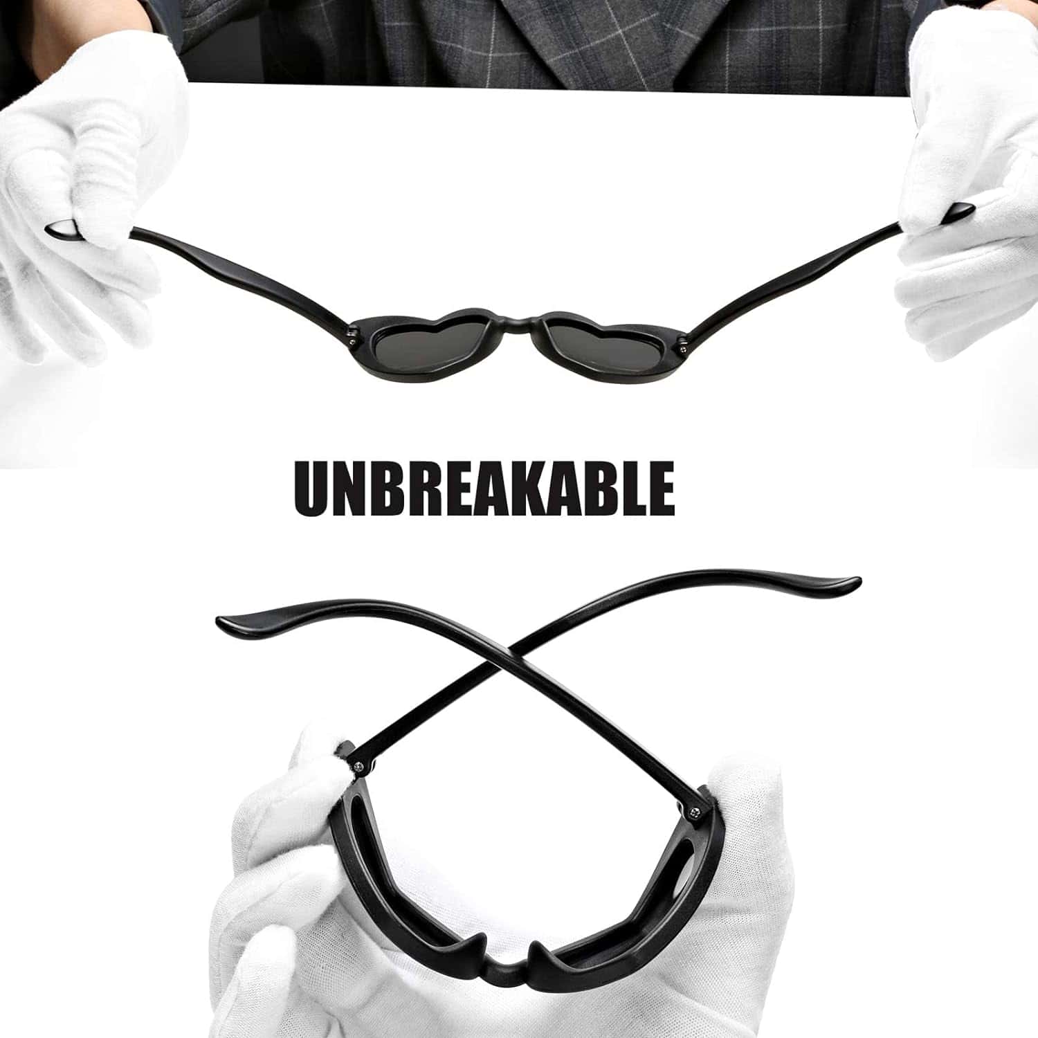 Heart-Shaped Vintage Sunglasses for Women - Image 9