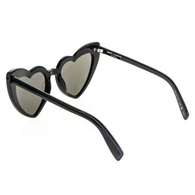 Stylish black heart-shaped sunglasses with tinted lenses, perfect for fashion and sun protection, available at Monalisa Store for a trendy look.