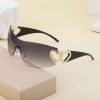 Elegant black sunglasses with gold heart-shaped accents, perfect for stylish eye protection and fashion statements. Ideal for women seeking modern, chic eyewear.