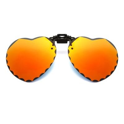 Stylish orange mirrored sunglasses for women and men. Perfect for outdoor activities, UV protection, and fashion statement. Shop Monalisa Medical for the best eyewear.