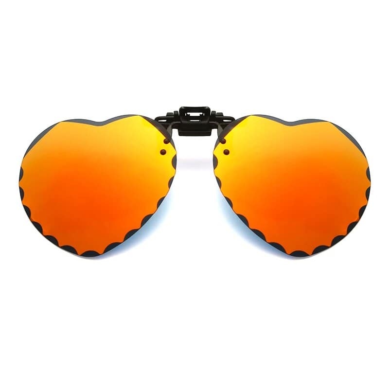 Stylish orange mirrored sunglasses for women and men. Perfect for outdoor activities, UV protection, and fashion statement. Shop Monalisa Medical for the best eyewear.