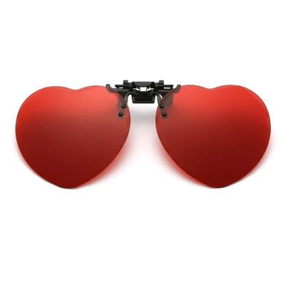 Fashionable heart-shaped sunglasses with red mirrored lenses, ideal for stylish sun protection and outdoor wear. Popular from Monalisa Store, these sunglasses add a fun, fashionable touch to any outfit.