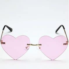Alternative view of Pink Heart-Shaped Sunglasses for Women