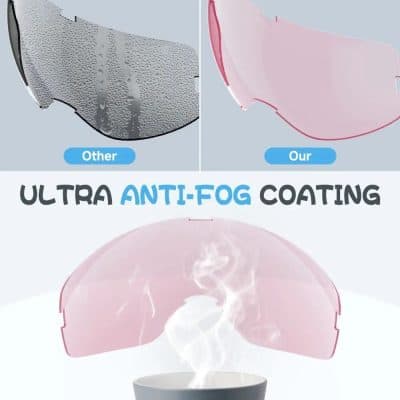 Highly effective anti-fog coating for eyewear and visors, preventing fog buildup and ensuring clear vision in all environments. Enhances safety and comfort during use.