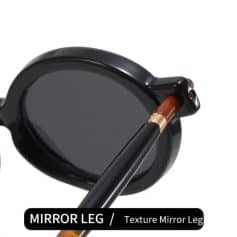 Stylish black sunglasses with mirror leg design for eye protection and fashion. Perfect for sun protection and trendy looks. Shop now at Monalisa Medical for quality optometry accessories.