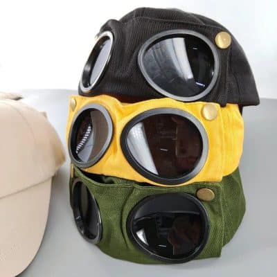 High-quality colorful sunglasses cases with mirror lenses, available in black, yellow, and green, perfect for protecting eyewear in a fashionable way.