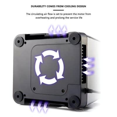 High-quality cooling device for optometry clinics, featuring innovative airflow design for enhanced durability and performance in eyecare solutions.