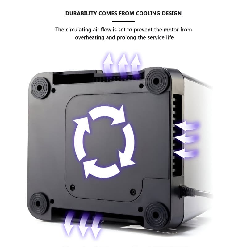 High-quality cooling device for optometry clinics, featuring innovative airflow design for enhanced durability and performance in eyecare solutions.