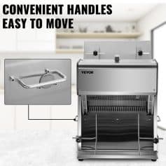 Alternative view of Commercial Bread Slicer 370W Electric Stainless Steel with 12mm Blades