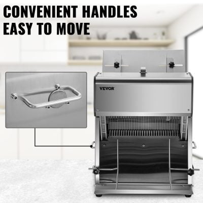 Alternative view of Commercial Bread Slicer 370W Electric Stainless Steel with 12mm Blades