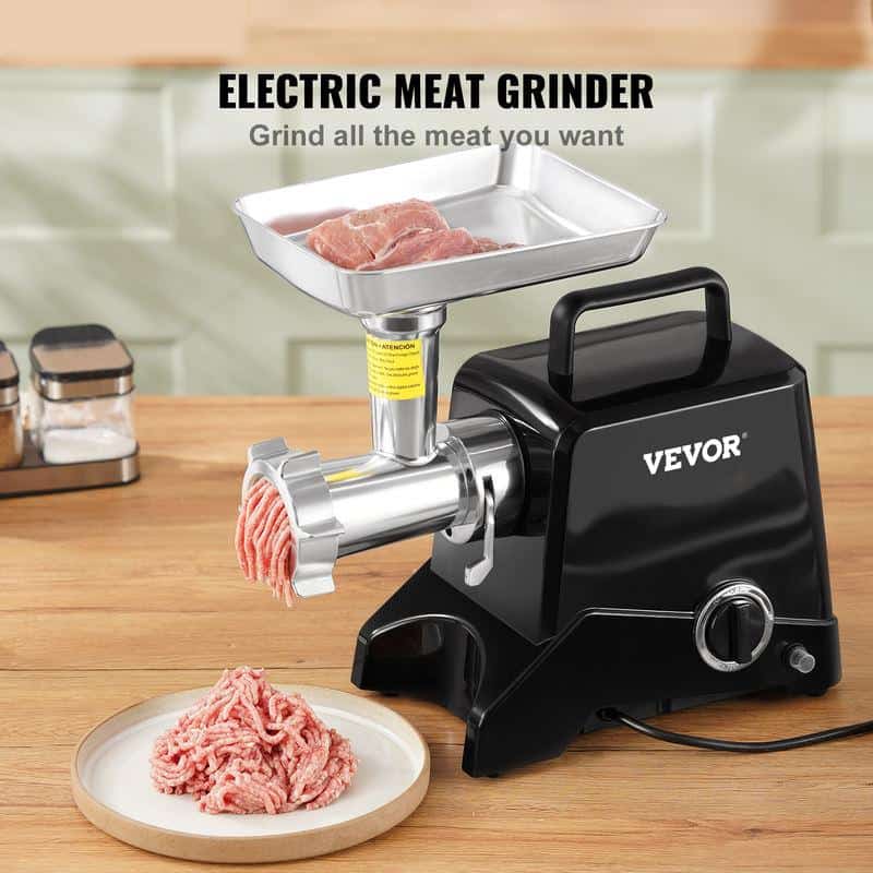 High-quality electric meat grinder for efficient meat grinding and food preparation. Perfect for home use, featuring powerful motor and durable stainless steel components.