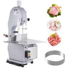 High-quality meat band saw for butchery and food processing. Perfect for slicing meat into uniform pieces for professional kitchens and meat markets.