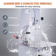 Stainless steel, waterproof worktable with rust- and scratch-proof features for easy cleaning and maintenance, ideal for professional medical and laboratory environments.