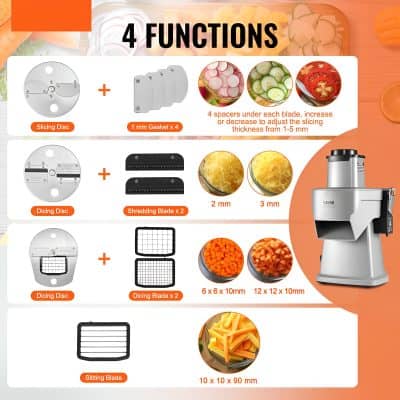 High-quality slicing, shredding, and dicing tools for vegetables, cheese, and more.