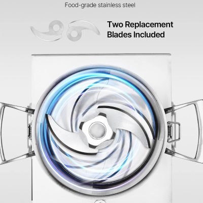 High-quality food-grade stainless steel sharp S-curve blades with two replacement blades included, ideal for medical professionals and eye care procedures.